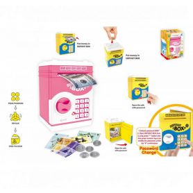 Іграшка Сейф рожевий, світло, звук, працює від батарей