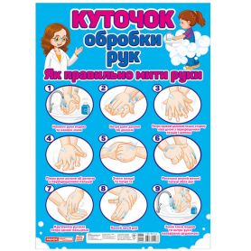Плакат Уголок обработки рук Ранок