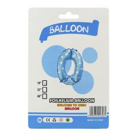 Шар воздушный Цифра 0 фольга, розовая/голубая Angel Gifts Шар воздушный Цифра 0 фольга, розовая/голубая Angel Gifts