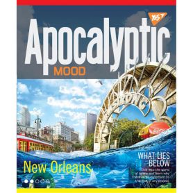 Тетрадь А-4 48л офс/кл мелованый картон иридиум+УФ-спл. Apocaliptic Yes